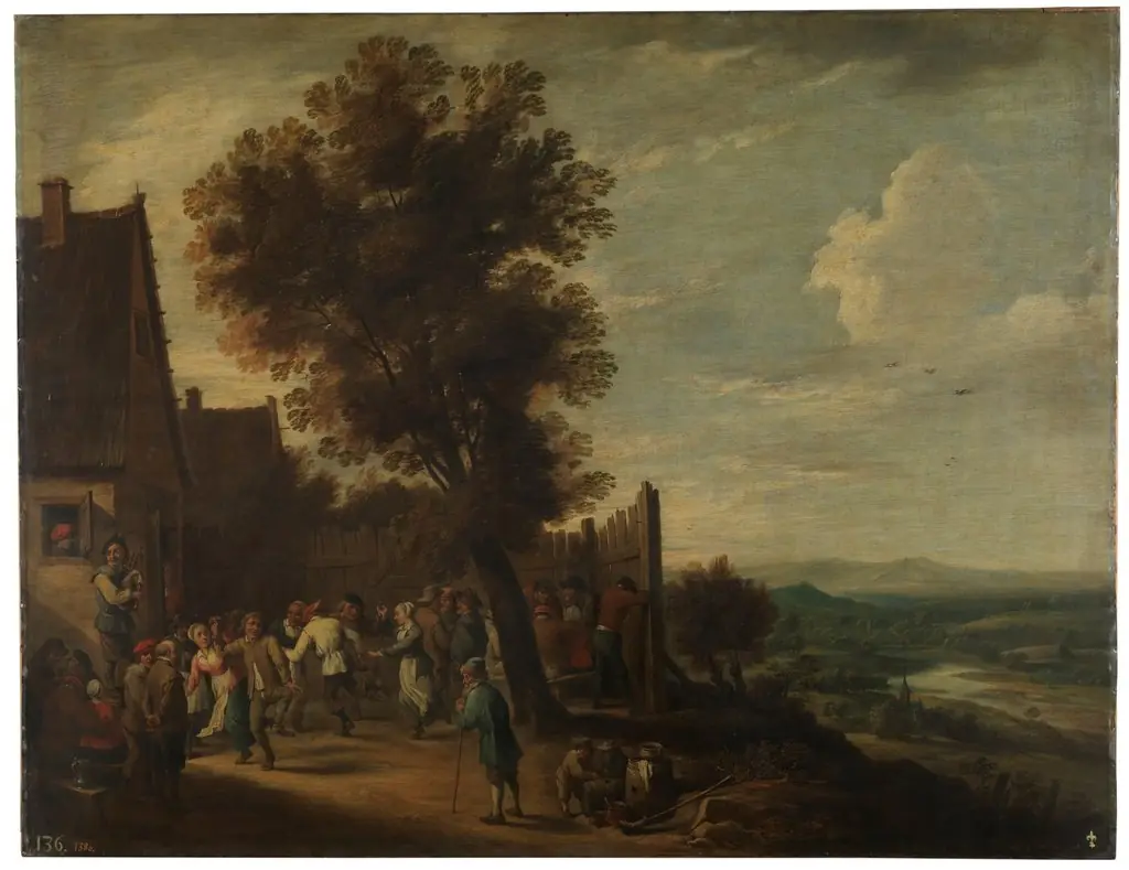 Village Feast, by David Teniers the Younger, oil, 1640