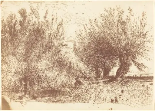 Banks of a River (Bords de Riviere), by Paul Huet, 1866