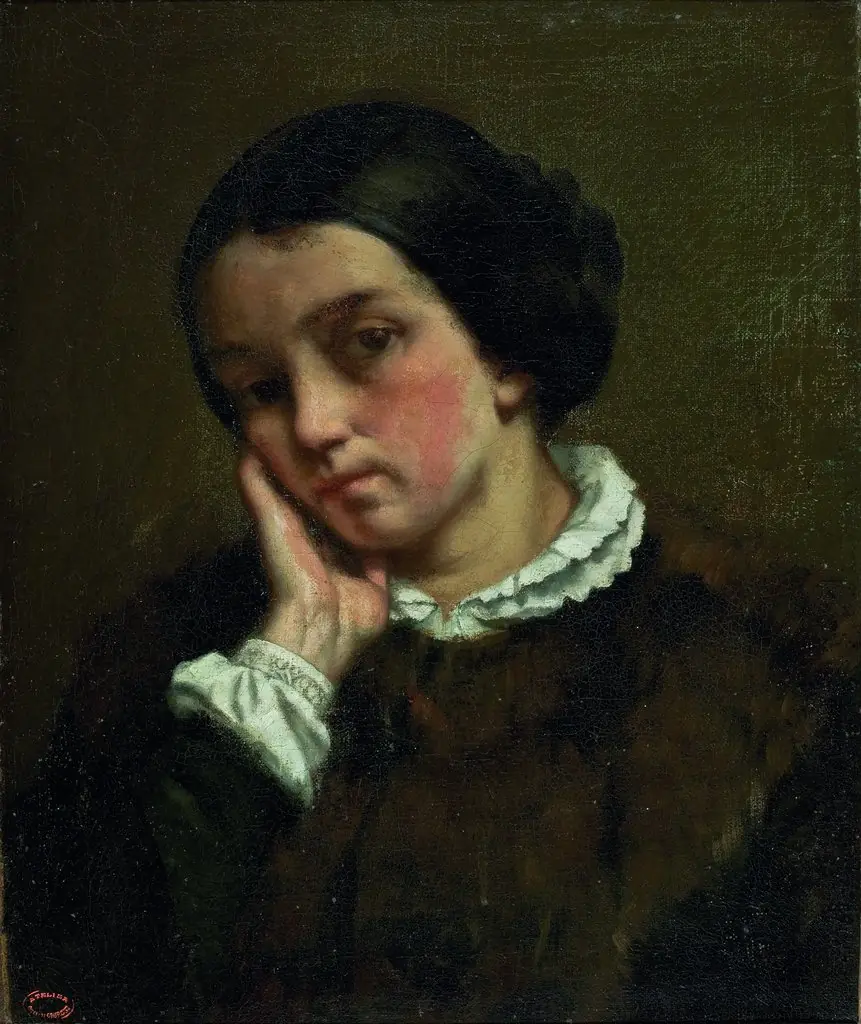 Zélie Courbet, by Gustave Courbet, oil, 1847