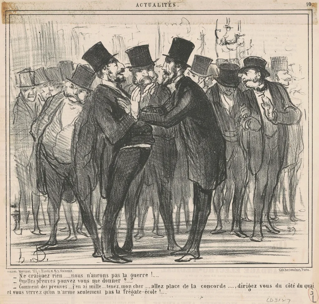 Ne craignez rien ..., by Honoré Daumier, ink, 1859