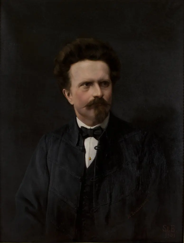 Portrait of Walery Rzewuski, by Stanisław Bieńkiewicz, oil, 1901