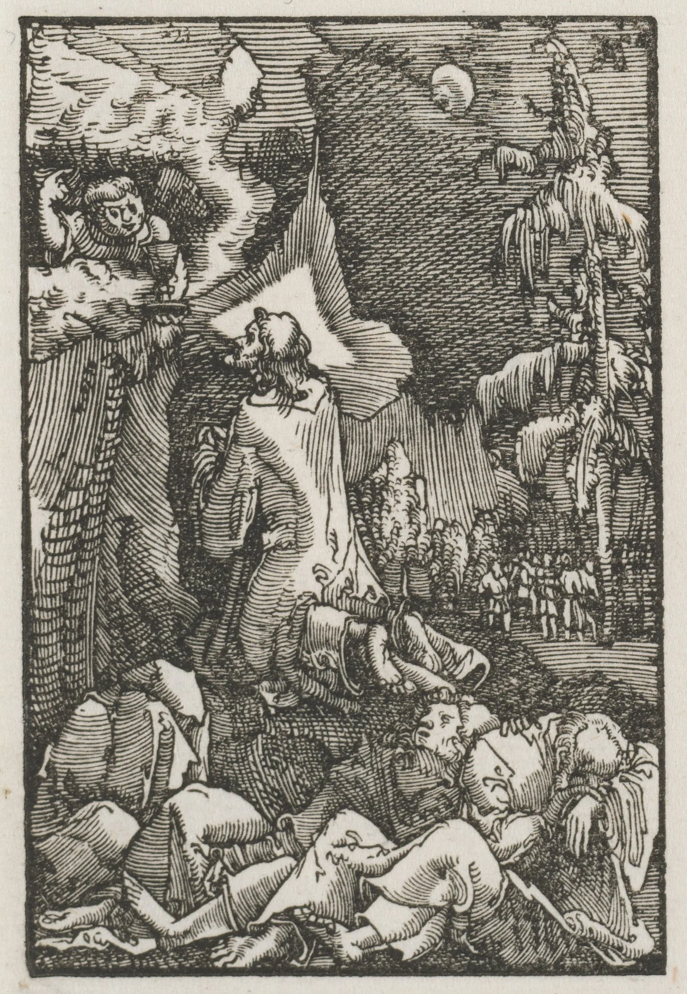 The Fall and Redemption of Man: Christ on the Mount of Olives, detail