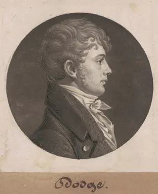 Dodge, by Charles B. J. Févret de Saint-Mémin, ink, 1804