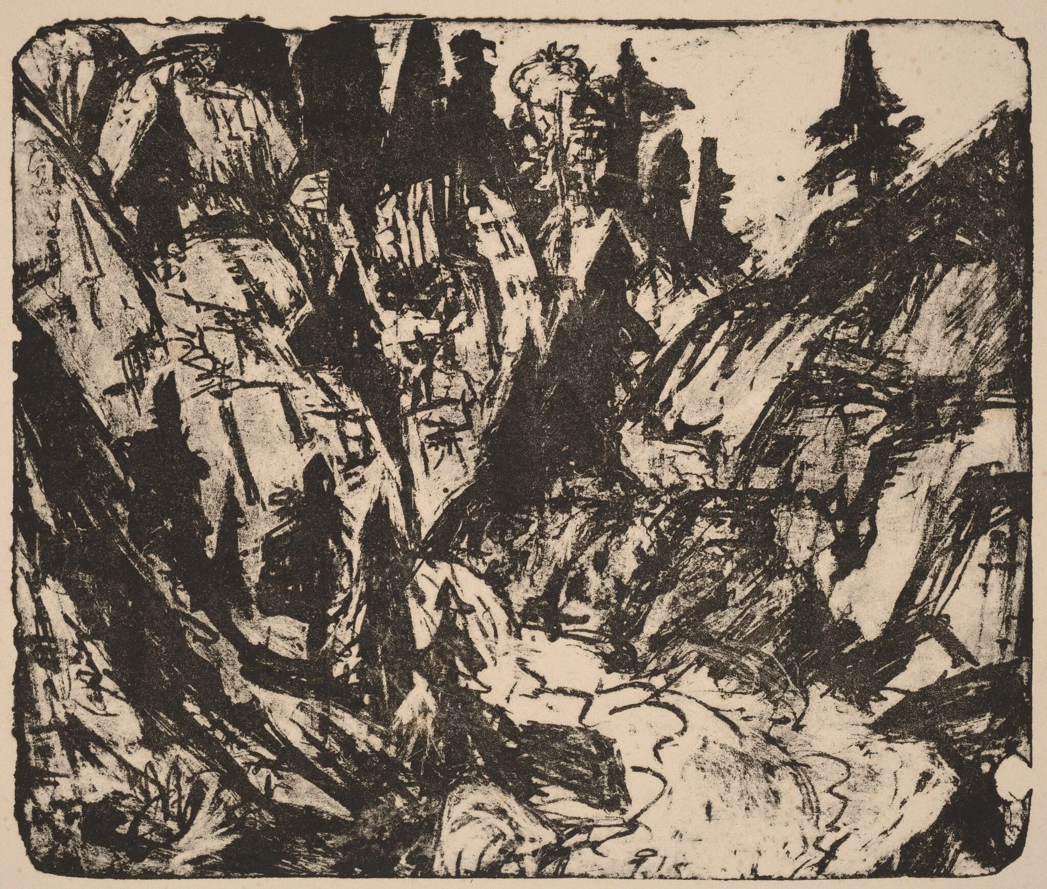 Rocky Stream, detail