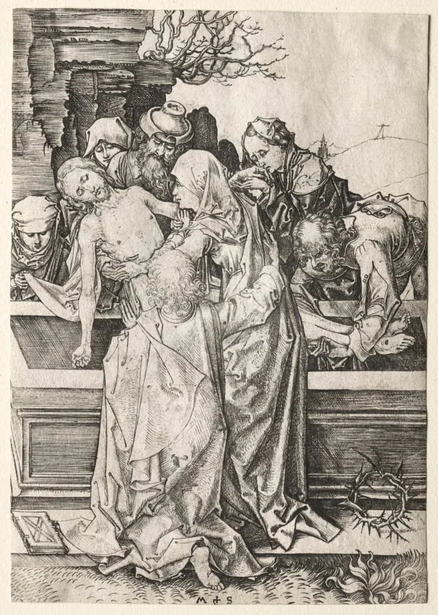 The Passion: The Entombment, detail