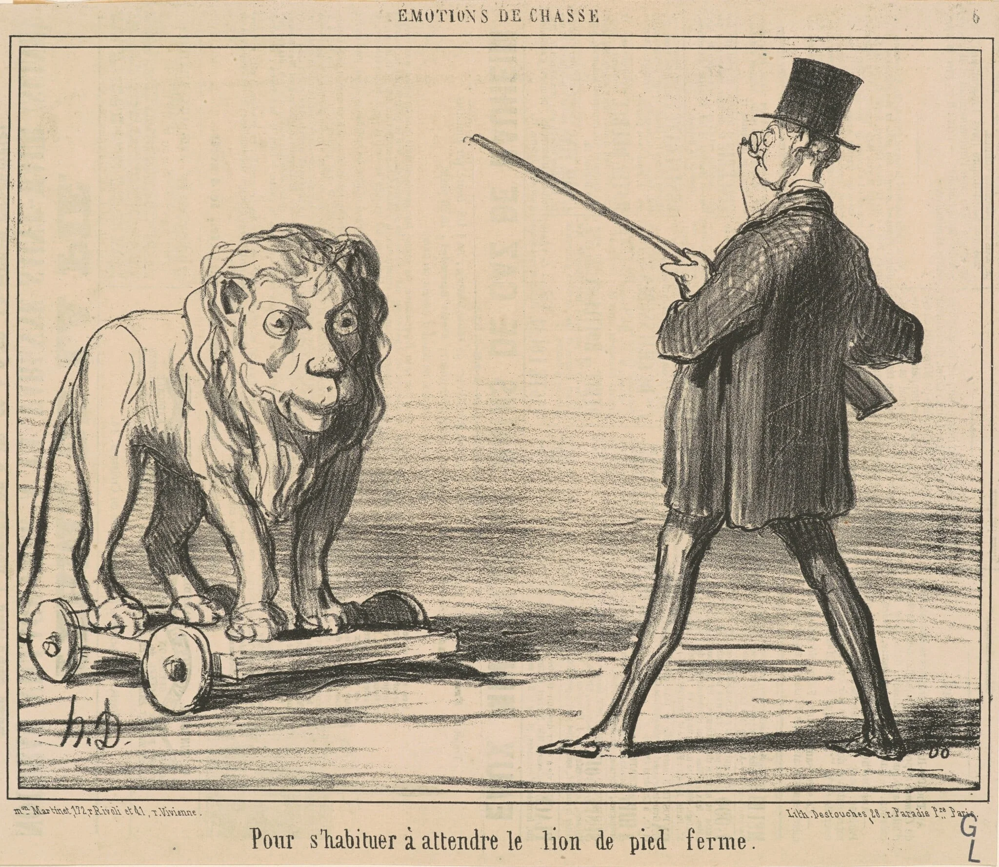 Pour s'habiteur a attendre le lion ..., detail