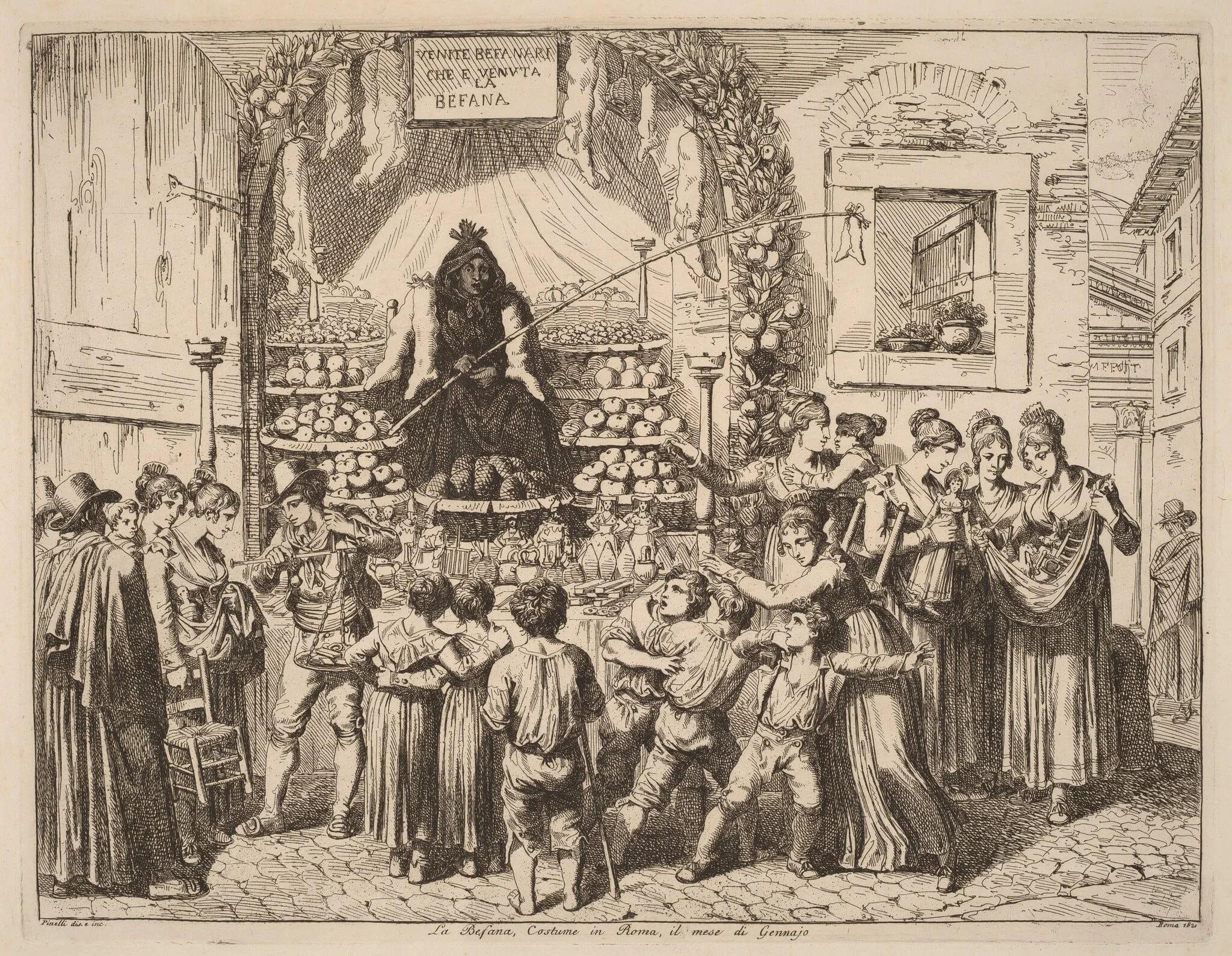 La Befana, detail