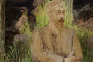 Portrait Study (Stanisław Dębicki – Artist, Painter), by Jacek Malczewski, oil, 1914