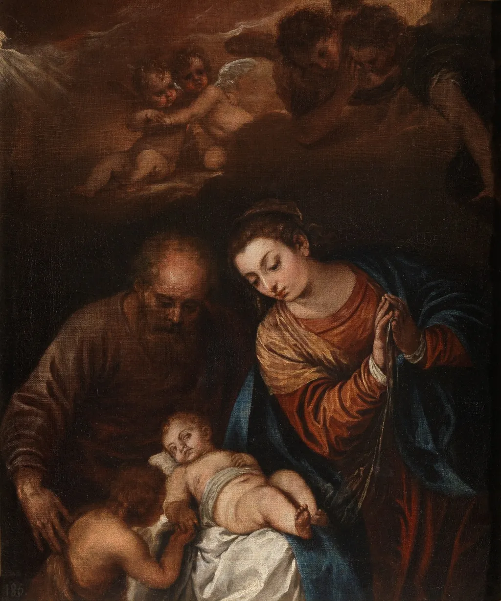 La Sagrada Familia, by Juan Antonio de Frías y Escalante, oil, 1640
