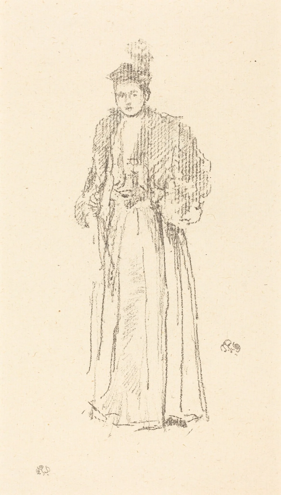 Portrait Study: Miss Charlotte R. Williams, detail