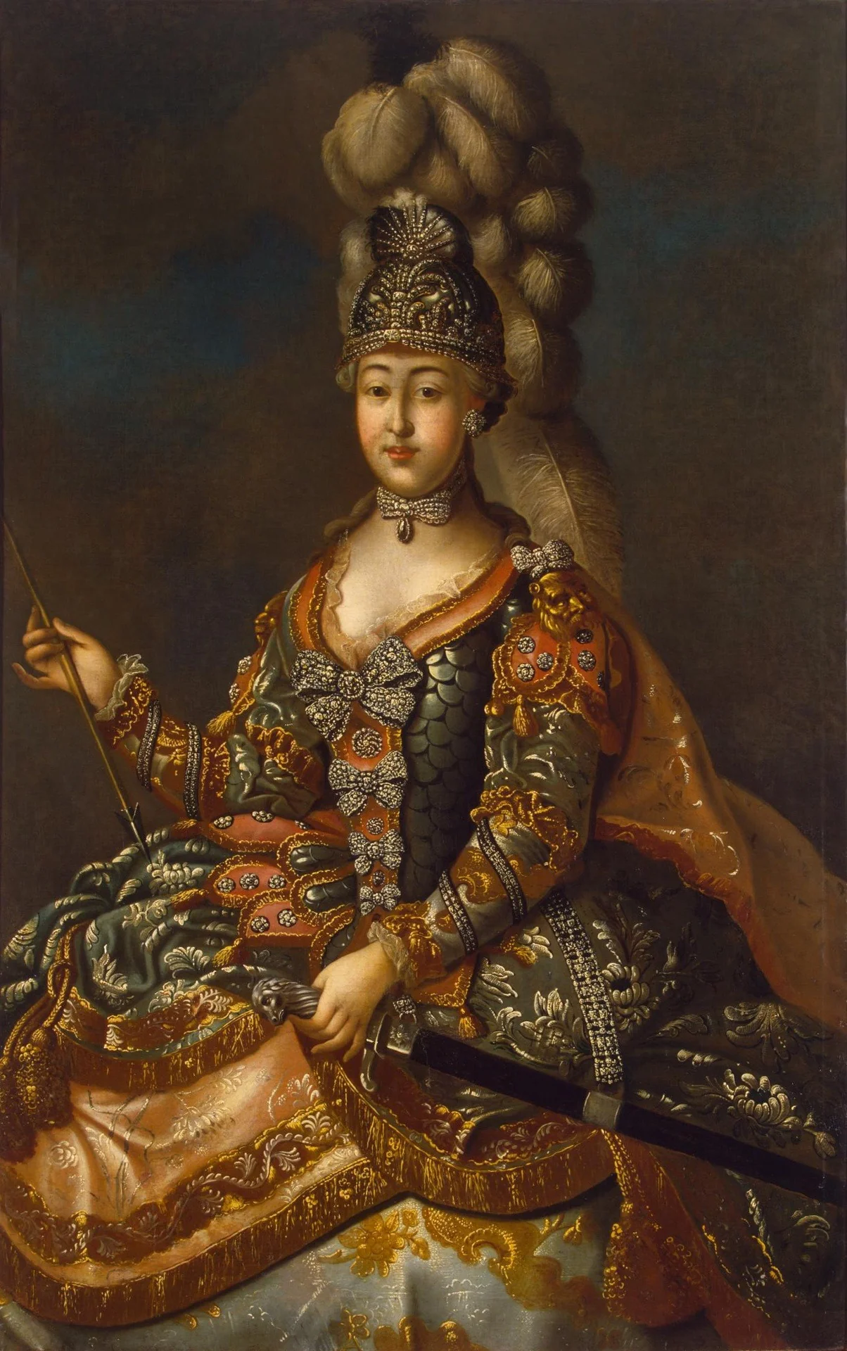 Portrait of Countess Anna Sheremetyeva in a ''Carousel'' Costume, detail