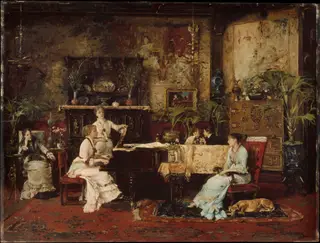 The Music Room, by Mihály Munkácsy, oil, 1890