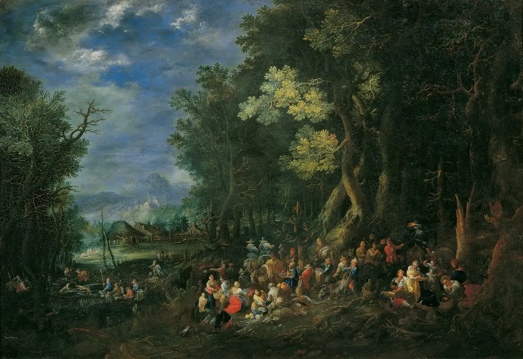 The four elements: Earth, by Johann Jakob Hartmann, oil, 1716