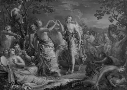 Bacchic Revels, by Johann Georg Platzer, oil, 1740