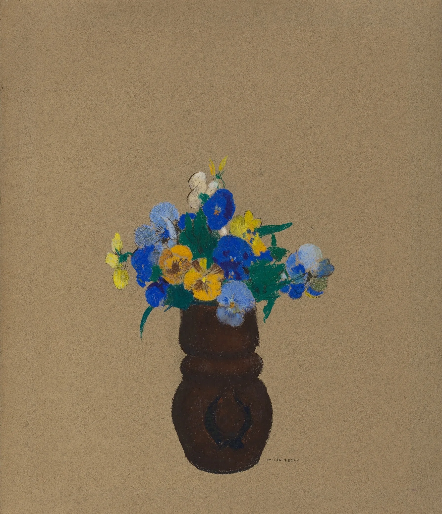 Pansies, detail