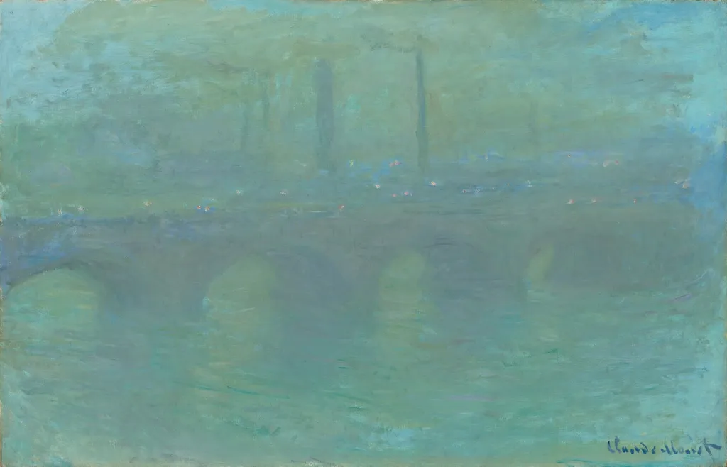 Waterloo Bridge, London, at Dusk, by Claude Monet, oil, 1904