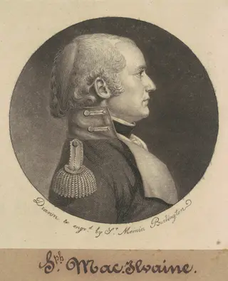 Joseph McIlvaine, by Charles B. J. Févret de Saint-Mémin, ink, 1798