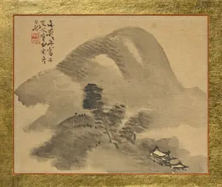 Mountain Landscape, by Tani Bunchō, unspecified, 1815