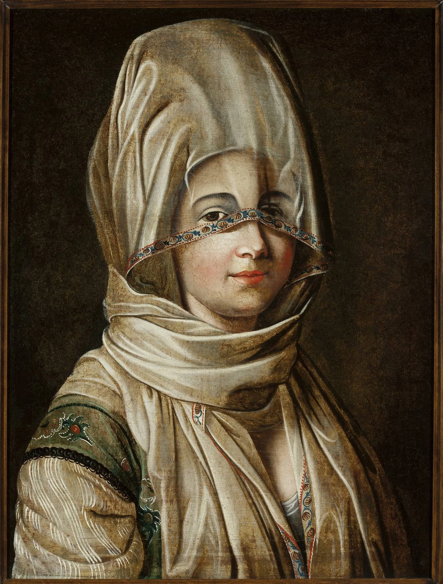 Portrait of Gertruda Potocka née Komorowska, detail