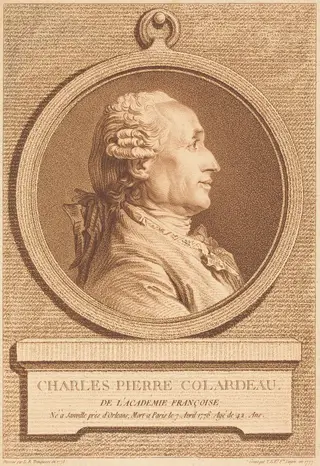 Charles Pierre Colardeau, by Thérèse-Éléonore Lingée, chalk, 1777
