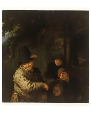 The Itinerant Musician, by Adriaen van Ostade, oil, 1647