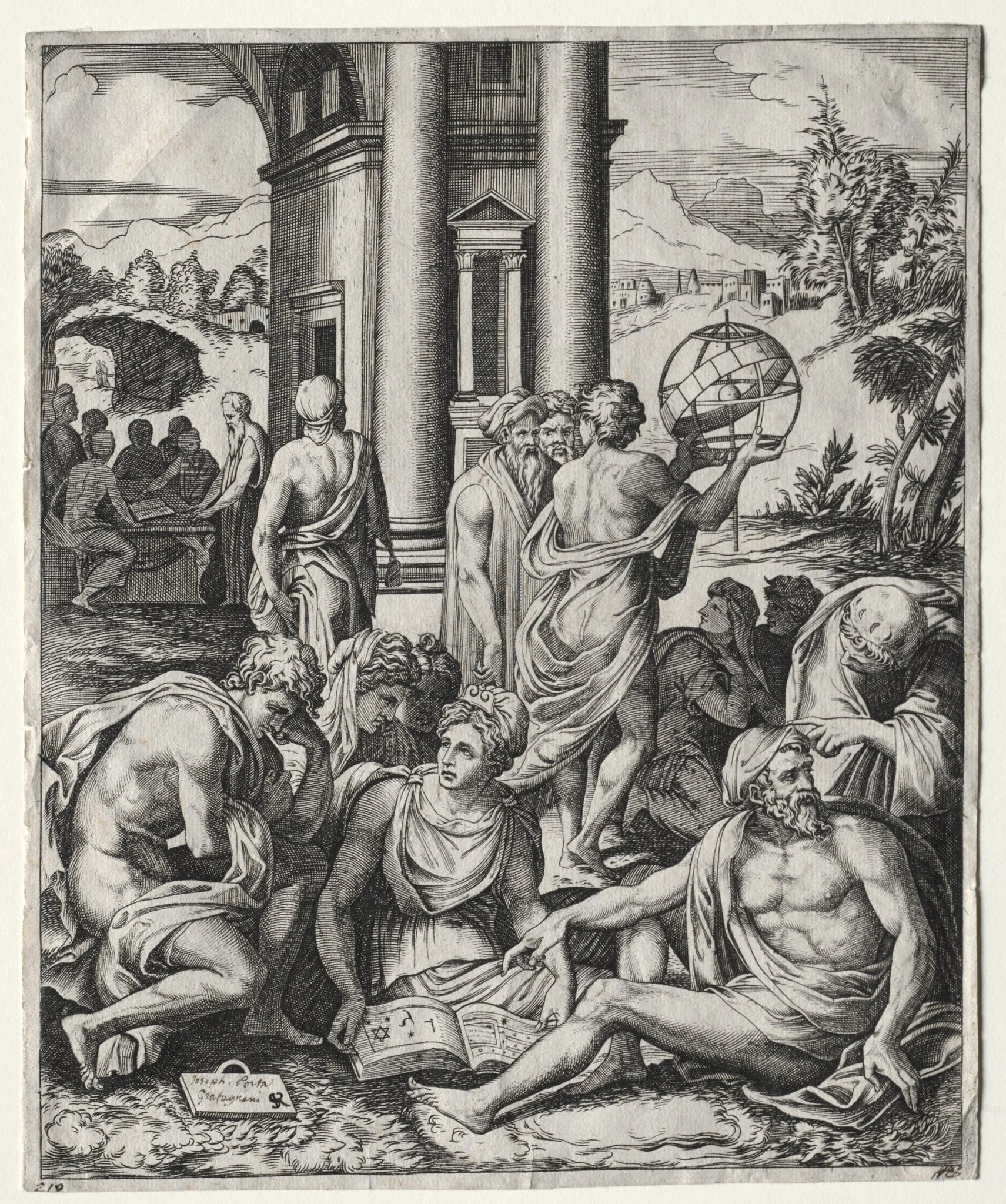 An Assembly of Scholars, detail