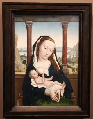 The Virgin and Child, by Simon Marmion, oil, 1470
