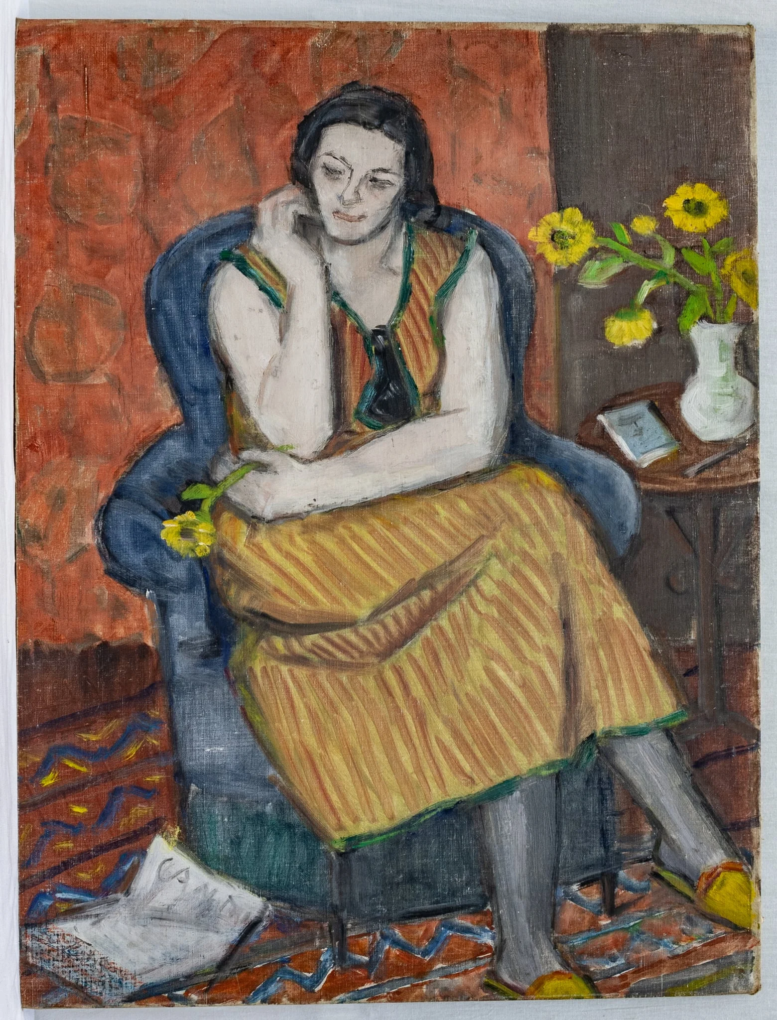 Femeie în interior, detail