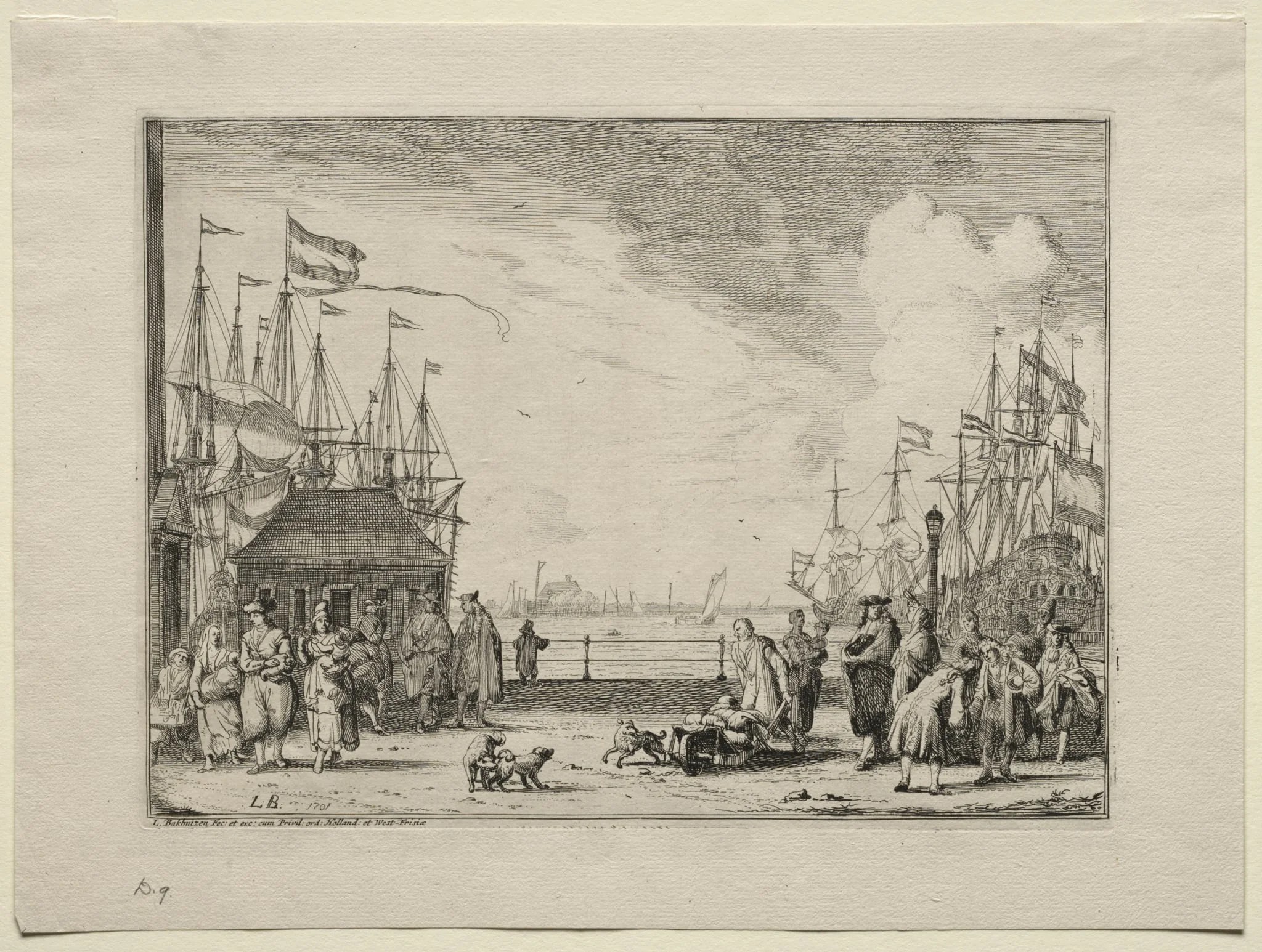 Port at Amsterdam, detail