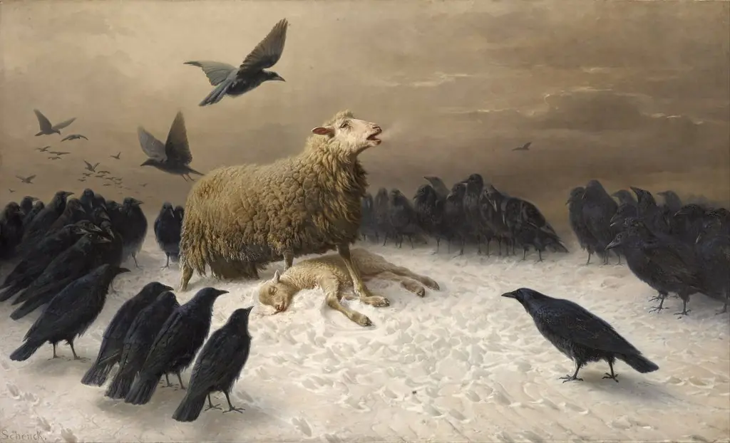 Anguish, by August Friedrich Schenk, oil, 1890