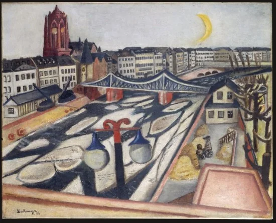 Ice on the River, detail