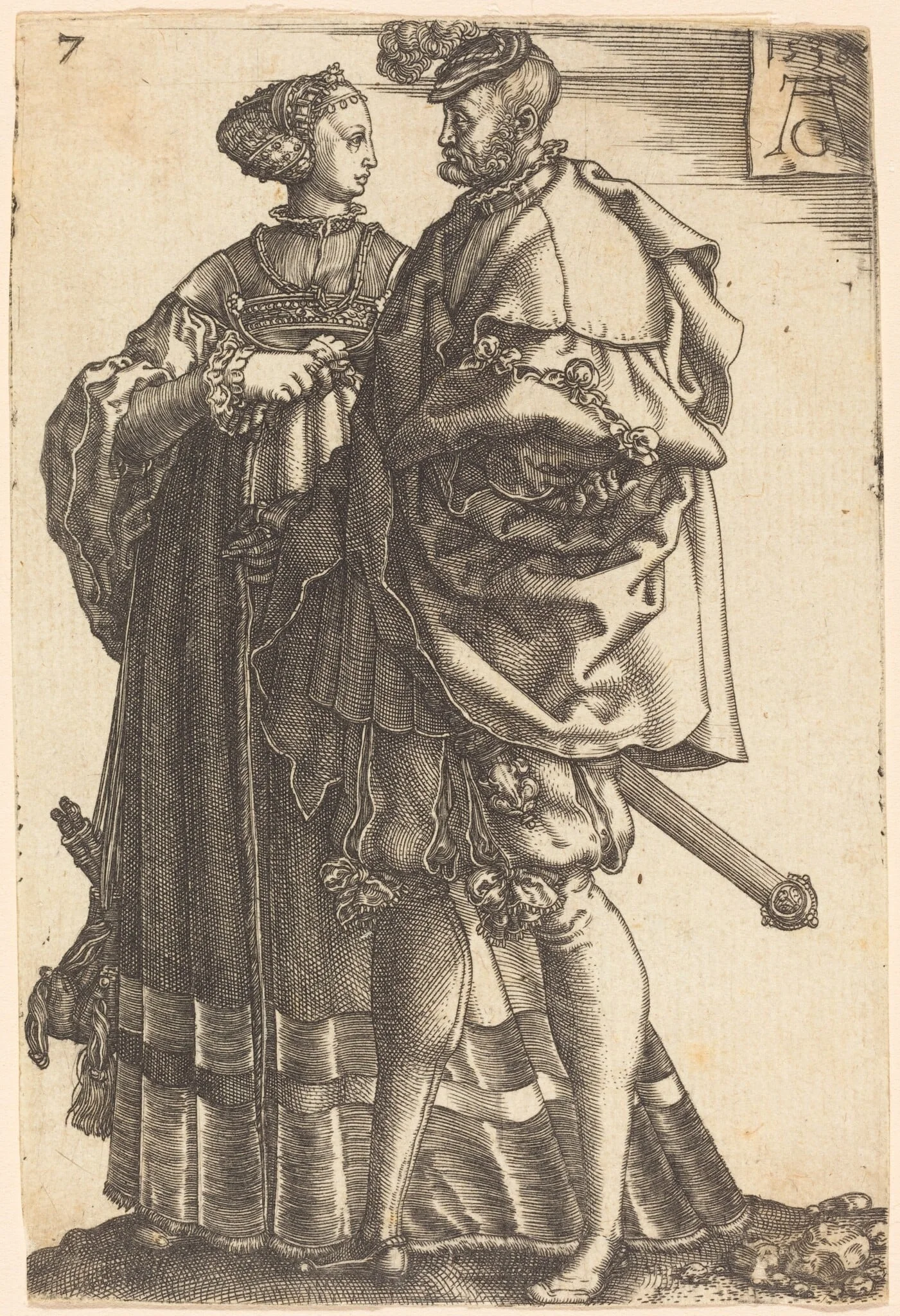 Large Wedding Dancers, detail
