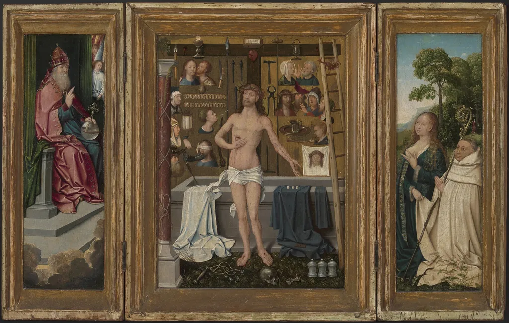 Triptych of Antonius Tsgrooten, by Goswin van der Weyden, oil, 1507