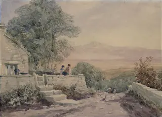 Morning - A Welsh View, by David Cox, watercolor, 1850