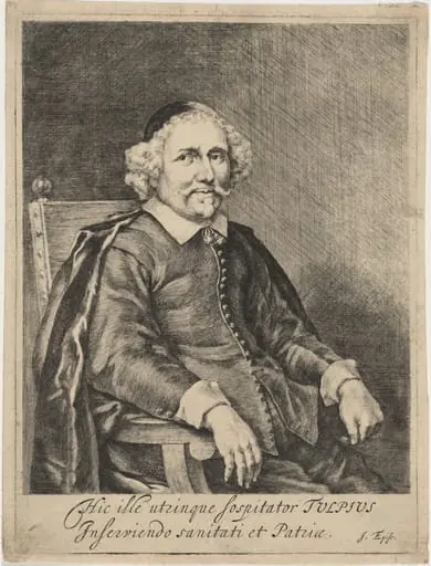Nicolaes Pietersz Tulp, by Jan de Bisschop, ink, 1650