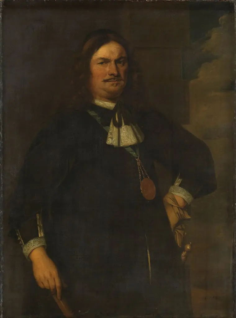 Adriaen Banckert, Vice Admiral of Zeeland, by Hendrick Berckman, oil
