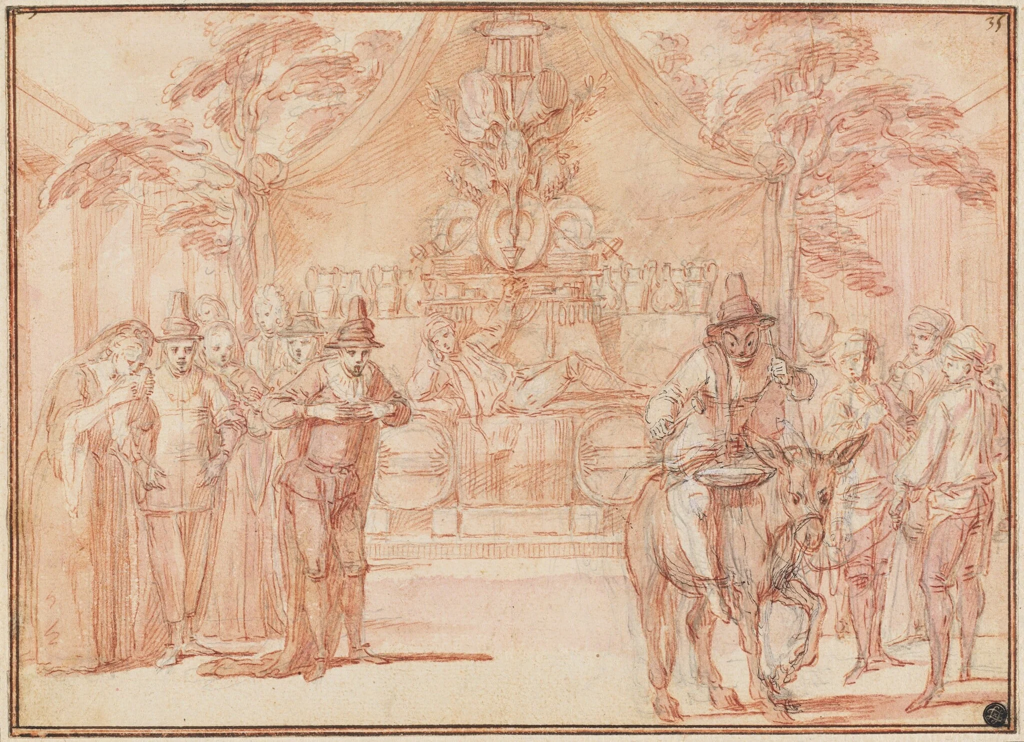 Scene from "The Tomb of Master André", detail