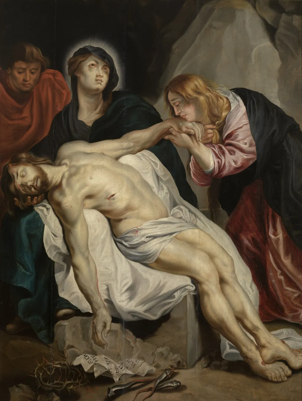 The Lamentation over the Dead Christ, by Anthony van Dyck, oil, 1650