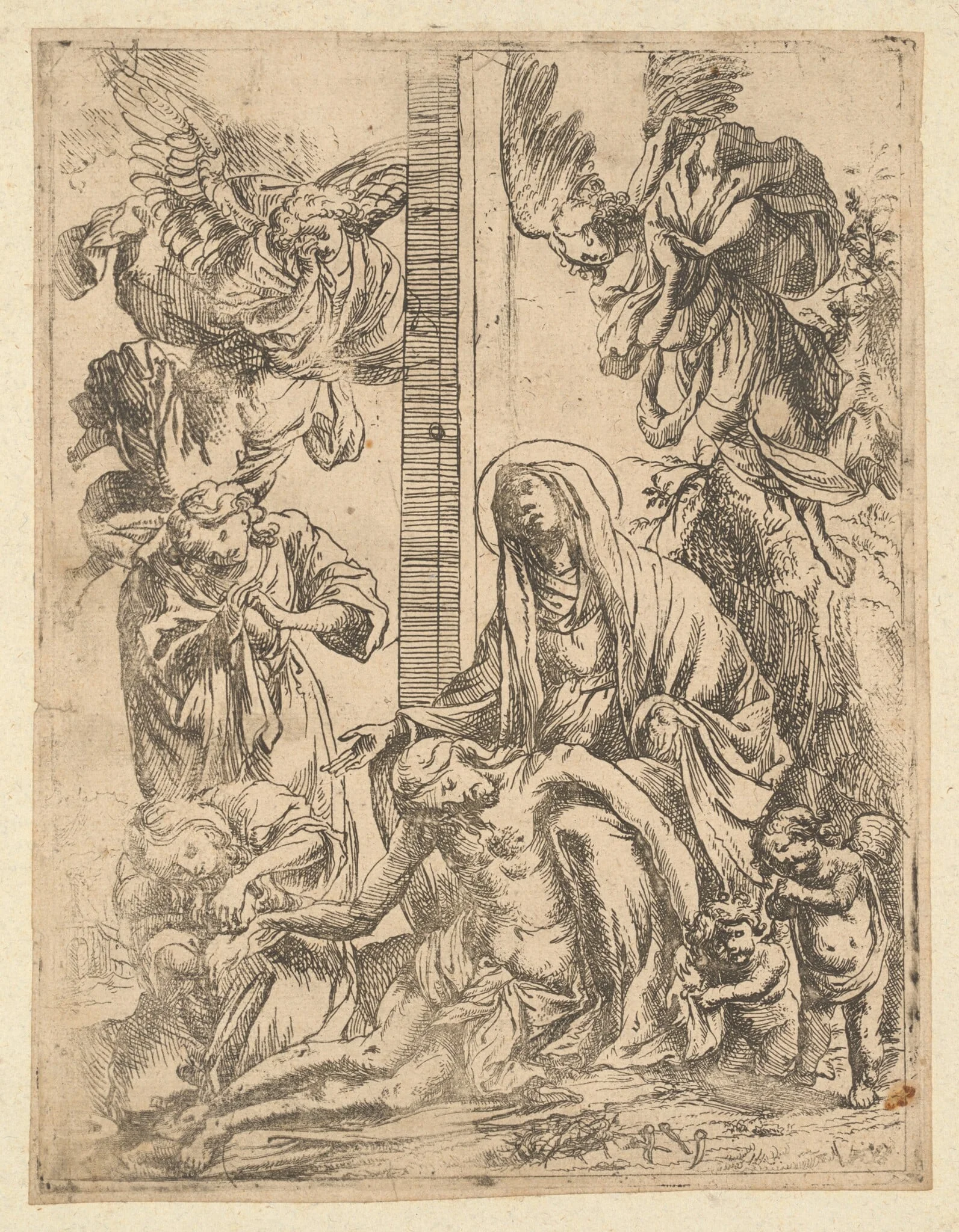The Lamentation, detail