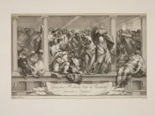 Christ Healing the Sick, by Johann Gottfried Seutter, 1725