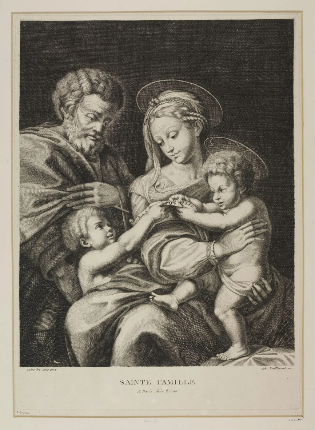 Holy Family, by Sébastien Vouillemont, 1650