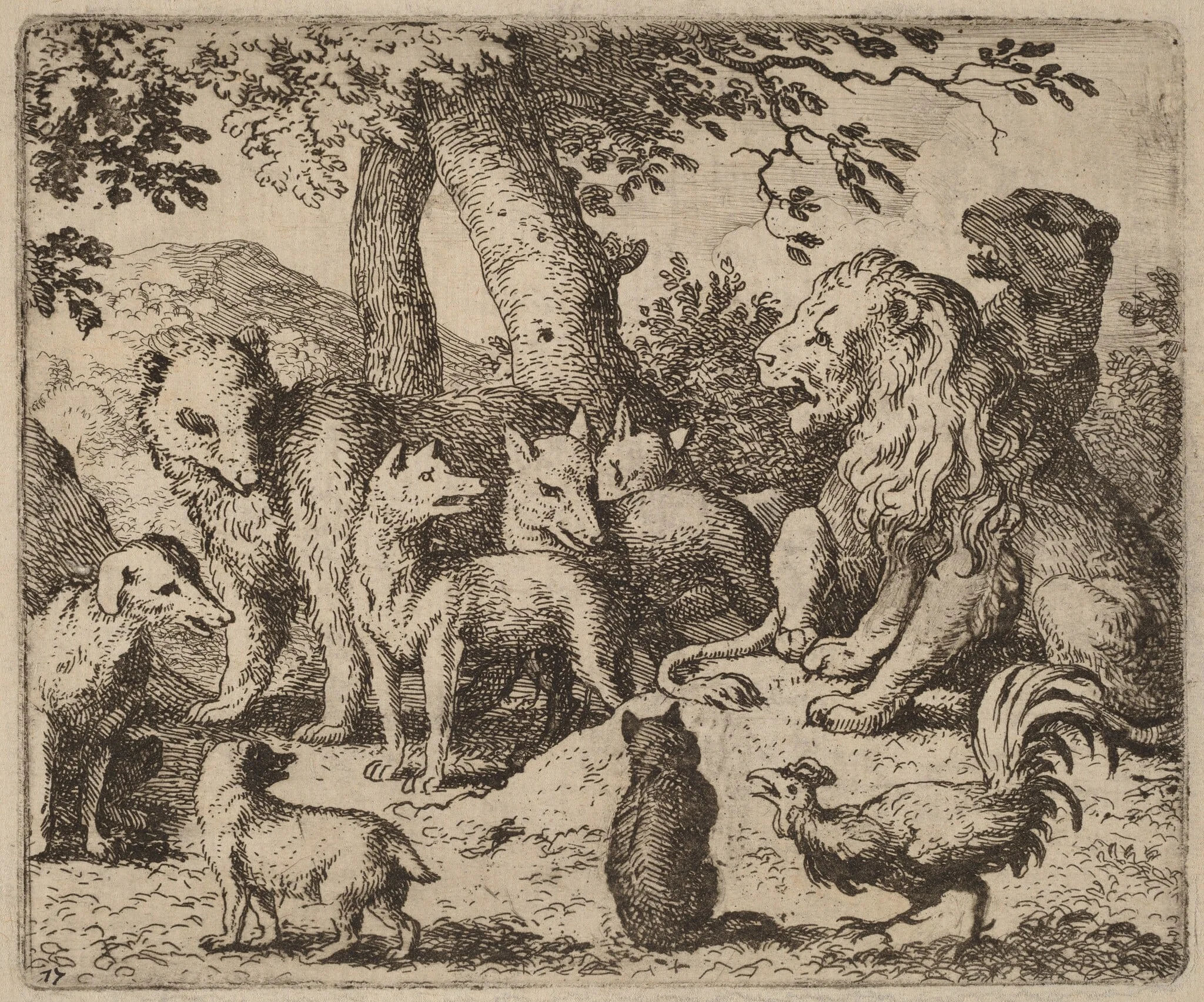 Reynard Attempts to Clear Himself, detail