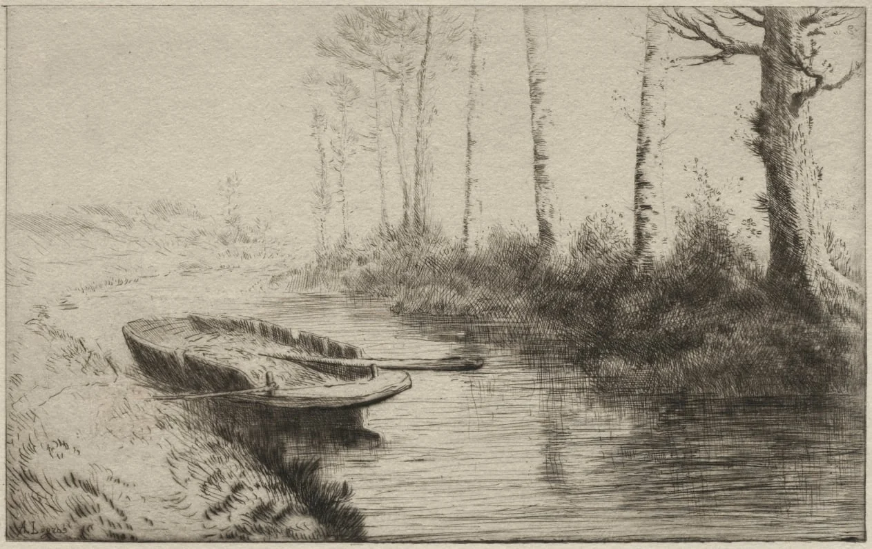 The Canal, Morning, detail