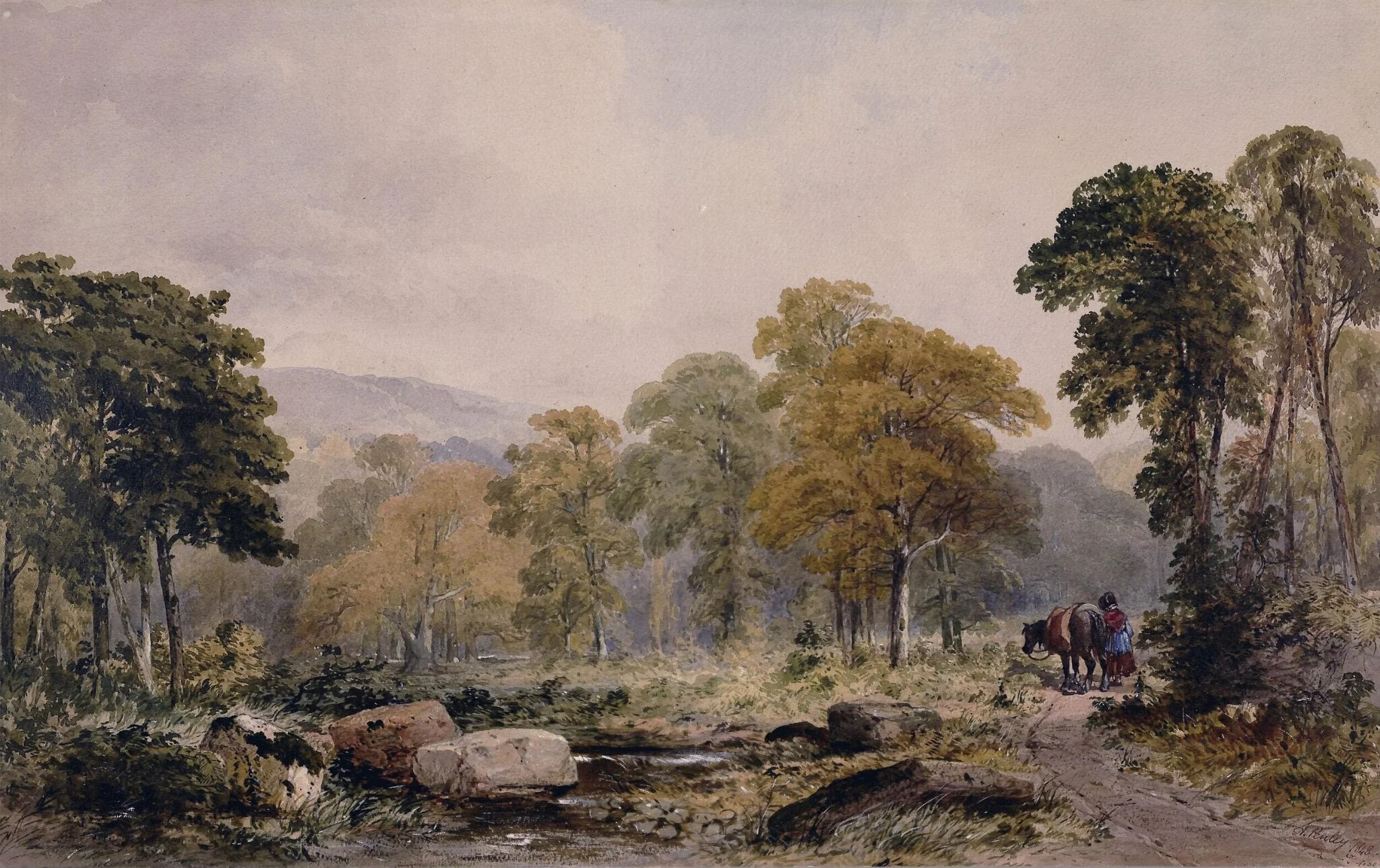 A Wood near Cheltenham, detail