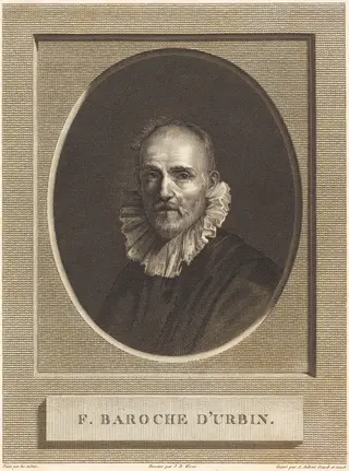 Federico Barocci, by Antoine Aubert, ink, 1823