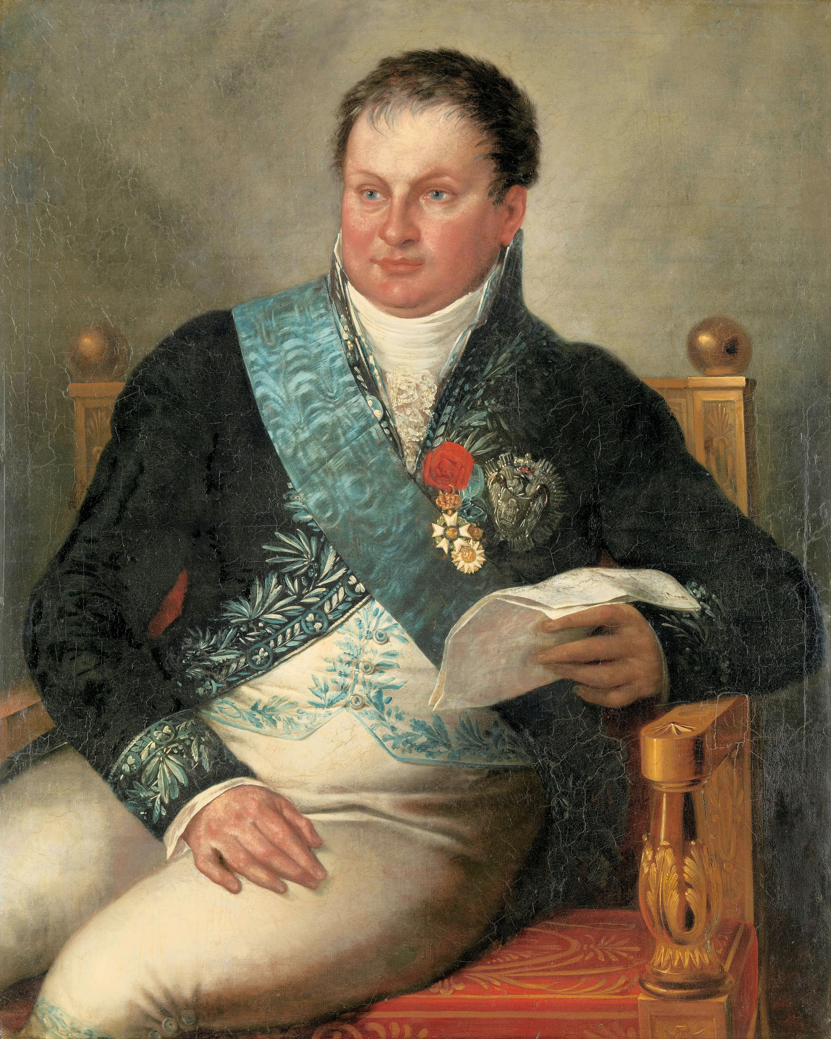 Portrait of Isaac Jan Alexander Gogel, detail