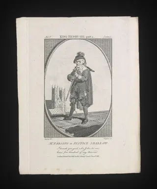 Mr Parsons as Justice Shallow, by Charles Grignion, 12