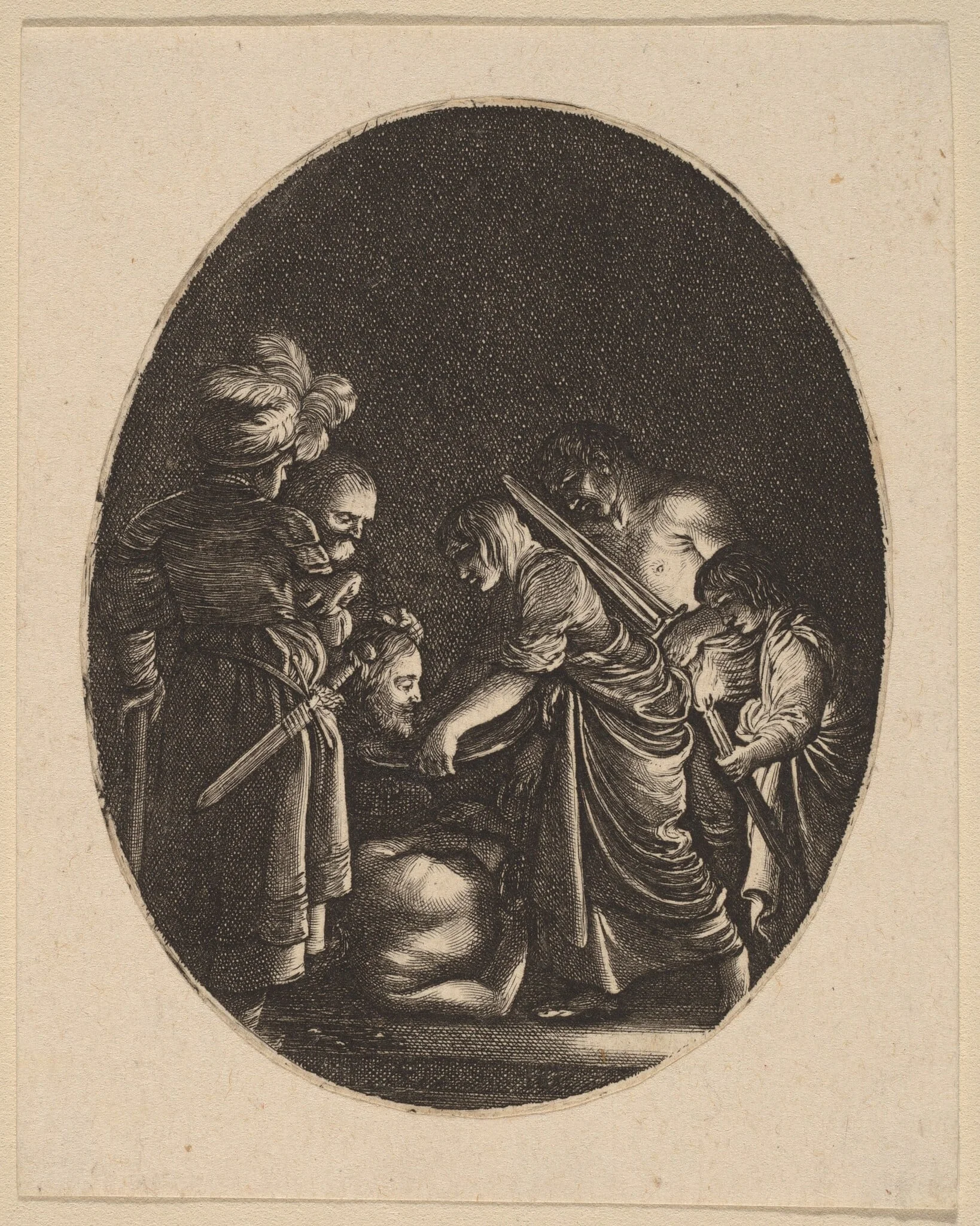 Beheading of Saint John the Baptist, detail