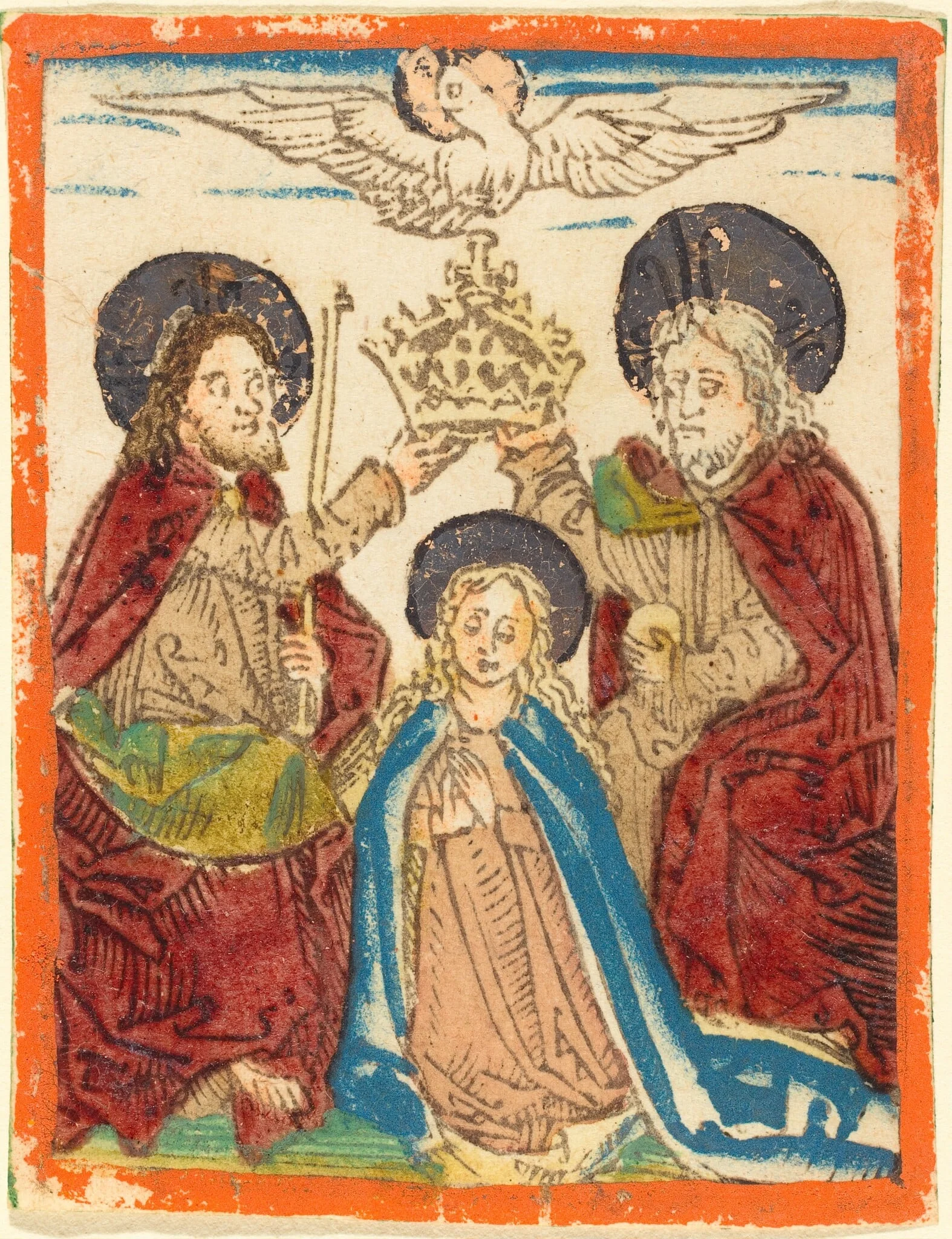 The Coronation of the Virgin, detail