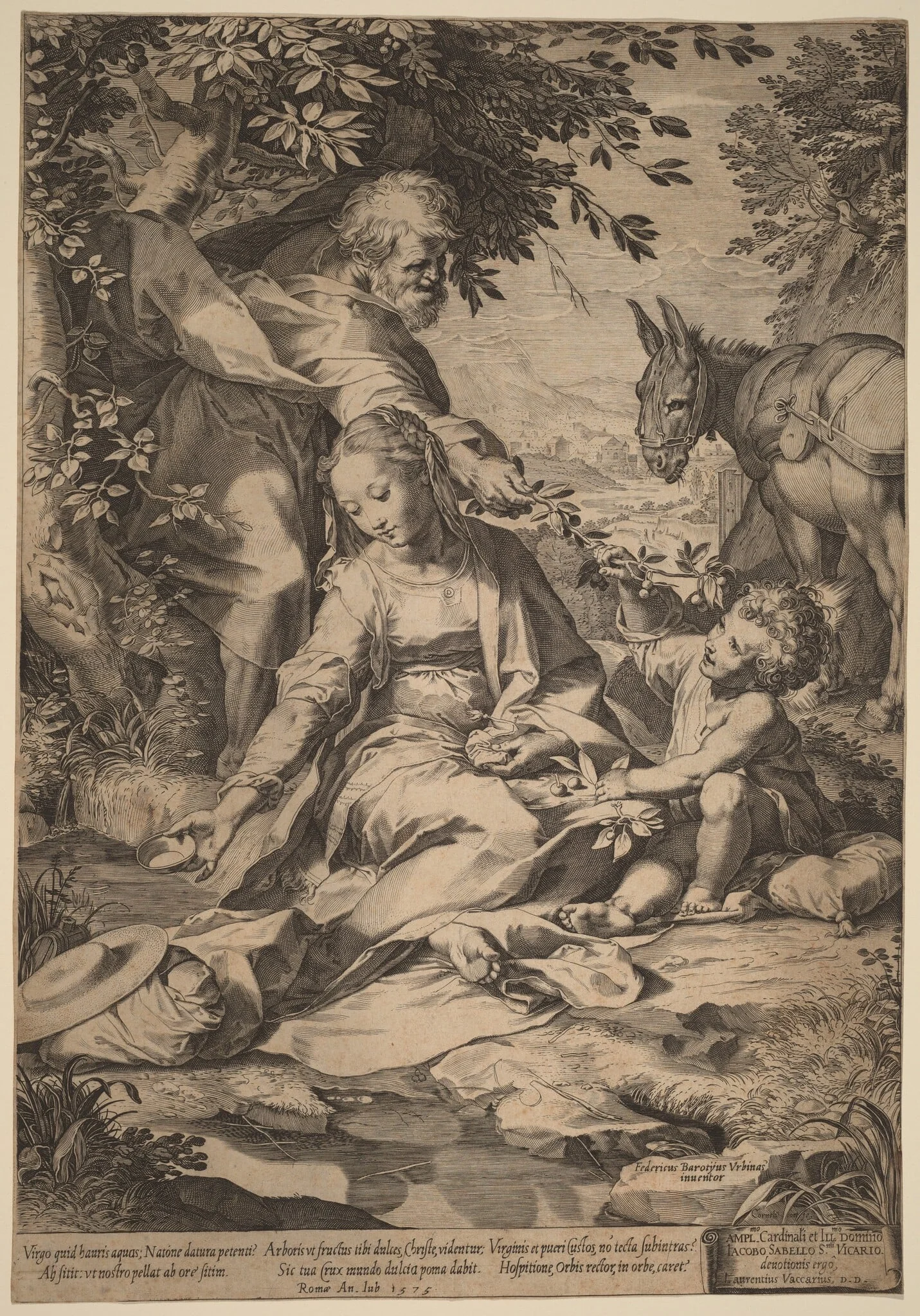 The Rest on the Return from Egypt, detail
